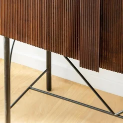 Armoire<Made in Meubles Armoire arrondie en bois de manguier Julio