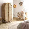 Armoire<Made in Meubles Armoire arrondie en rotin 4 étagères Rim