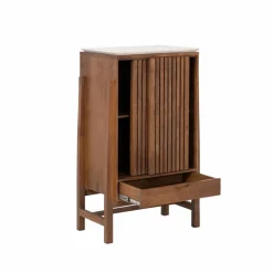 Armoire<Made in Meubles Armoire en bois d'acacia et terrazzo Kaelis