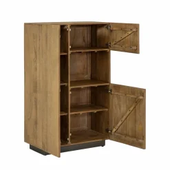 Armoire<Made in Meubles Armoire en bois de manguier et métal Isil