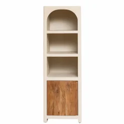 Armoire<Made in Meubles Armoire en bois effet béton et bois d'acacia Dalva