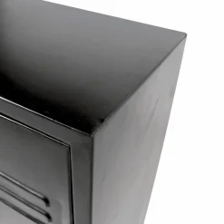 Armoire<Made in Meubles Armoire en métal noir 2 portes Locker