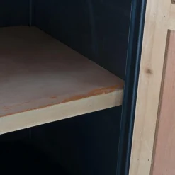 Armoire<Made in Meubles Armoire en pin et métal Rondin