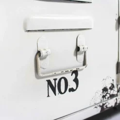 Banc<Made in Meubles Banc avec rangement en métal blanc Félicie