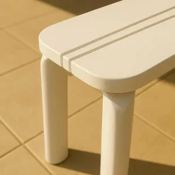 Chaise De Jardin<Made in Meubles Banc en aluminium blanc Apollon