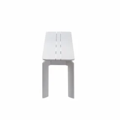 Chaise De Jardin<Made in Meubles Banc en aluminium blanc Apollon