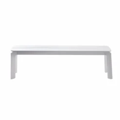 Chaise De Jardin<Made in Meubles Banc en aluminium blanc Apollon