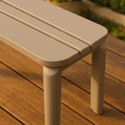 Chaise De Jardin<Made in Meubles Banc en aluminium taupe Apollon