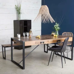 Banc<Made in Meubles Banc en bois de manguier Charlotte