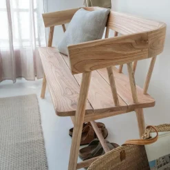 Banc<Made in Meubles Banc en bois de teck brut June