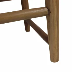 Banc<Made in Meubles Banc en bois de teck et tissu Pénélope