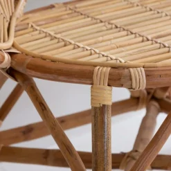 Fauteuil|Canapé<Made in Meubles Banquette fleur en rotin Rattan