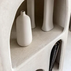 Bibliothèque|Etagère<Made in Meubles Bibliothèque en bois effet béton blanc Danaé