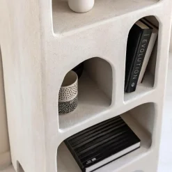 Bibliothèque|Etagère<Made in Meubles Bibliothèque en bois effet béton blanc Danaé