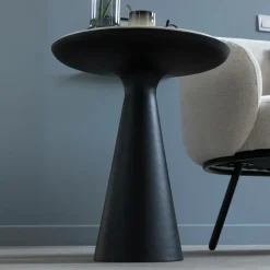 Bout De Canapé & Sellette<Made in Meubles Bout de canapé en aluminium et marbre Marceau