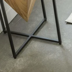 Bout De Canapé & Sellette<Made in Meubles Bout de canapé en bois d'acacia et métal Roméo