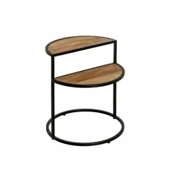 Bout De Canapé & Sellette<Made in Meubles Bout de canapé en bois de manguier et métal Maelle