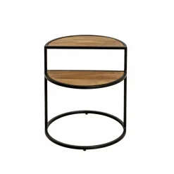 Bout De Canapé & Sellette<Made in Meubles Bout de canapé en bois de manguier et métal Maelle