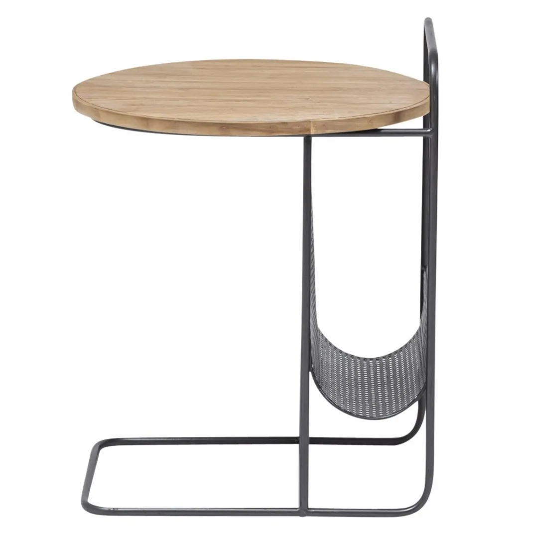 Bout De Canapé & Sellette<Made in Meubles Bout de canapé en bois de sapin et métal Denise