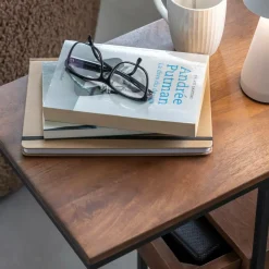 Bout De Canapé & Sellette<Made in Meubles Bout de canapé en bois de manguier et métal Harald