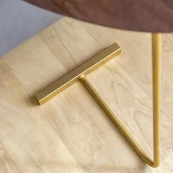 Bout De Canapé & Sellette<Made in Meubles Bout de canapé en bois de manguier et métal Léon