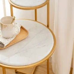 Bout De Canapé & Sellette<Made in Meubles Bout de canapé en marbre Rosita