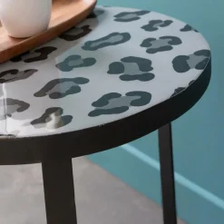 Bout De Canapé & Sellette<Made in Meubles Bout de canapé en métal noir Gwen