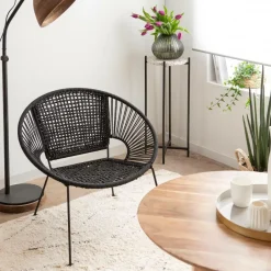 Bout De Canapé & Sellette<Made in Meubles Bout de canapé en terrazzo et métal Paulus