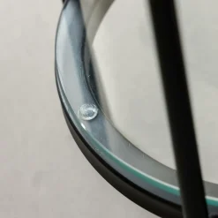 Bout De Canapé & Sellette<Made in Meubles Bout de canapé plateau en verre gris Lise