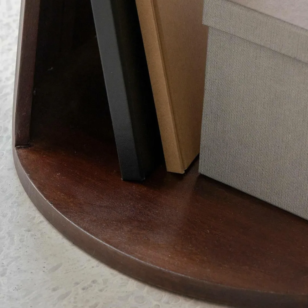 Bout De Canapé & Sellette|Chevet<Made in Meubles Bout de canapé rond en bois de manguier Isao