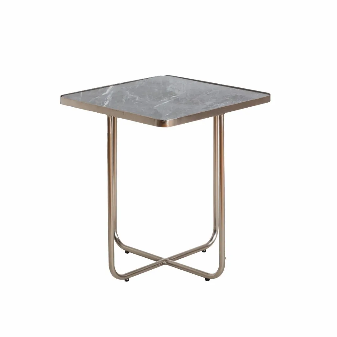 Bout De Canapé & Sellette<Made in Meubles Bout de canape en marbre et métal Charlize