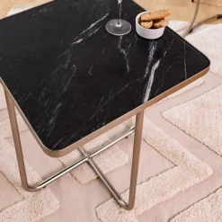 Bout De Canapé & Sellette<Made in Meubles Bout de canape en marbre et métal Charlize