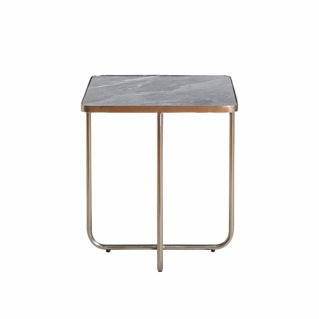 Bout De Canapé & Sellette<Made in Meubles Bout de canape en marbre et métal Charlize