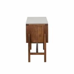 Buffet|Meuble Sous Vasque<Made in Meubles Buffet 2 portes en bois d'acacia et terrazzo Kaelis