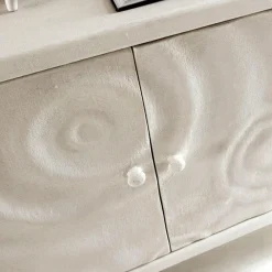 Buffet<Made in Meubles Buffet 3 portes en bois effet béton blanc Danaé