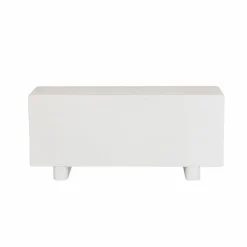 Buffet<Made in Meubles Buffet 3 portes en bois effet béton blanc Danaé