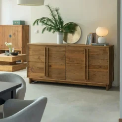 Buffet<Made in Meubles Buffet 4 portes en bois recyclé Blaise