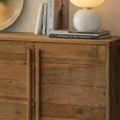 Buffet<Made in Meubles Buffet 4 portes en bois recyclé Blaise