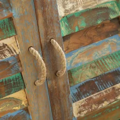 Buffet<Made in Meubles Buffet d'angle en bois coloré Ethnik