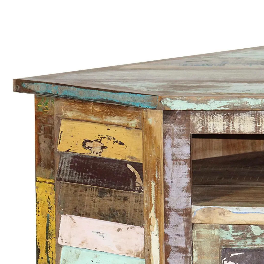 Buffet<Made in Meubles Buffet d'angle en bois coloré Ethnik