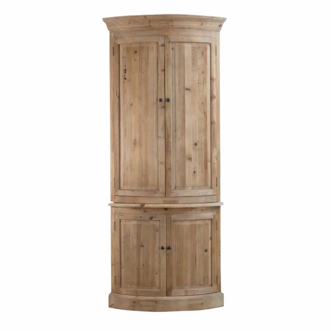 Buffet<Made in Meubles Buffet d'angle haut en bois recyclé Garance