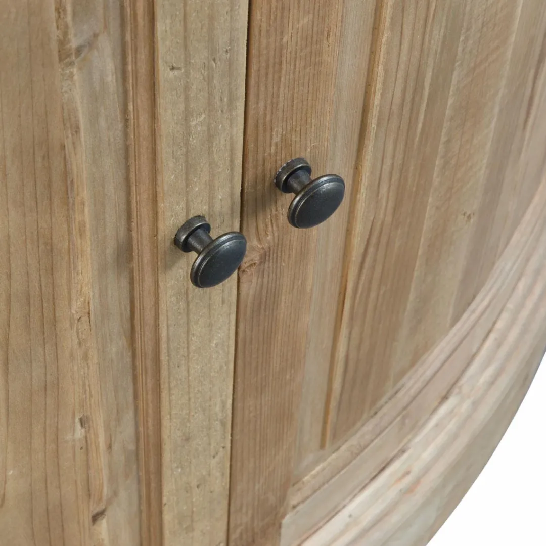 Buffet<Made in Meubles Buffet d'angle haut en bois recyclé Garance