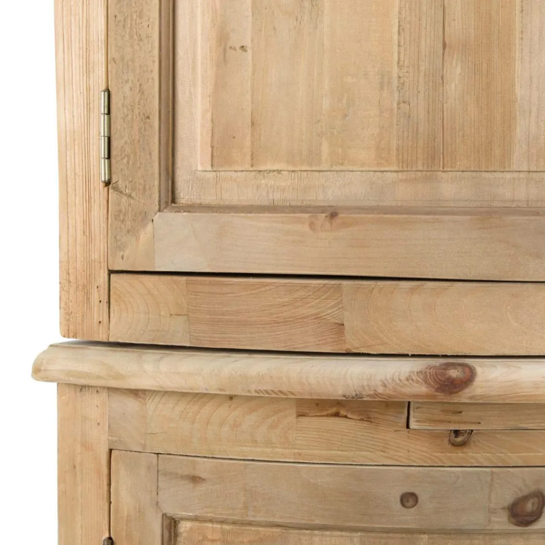 Buffet<Made in Meubles Buffet d'angle haut en bois recyclé Garance