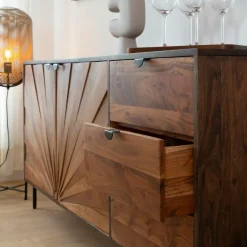 Buffet<Made in Meubles Buffet en bois d'acacia Elvira