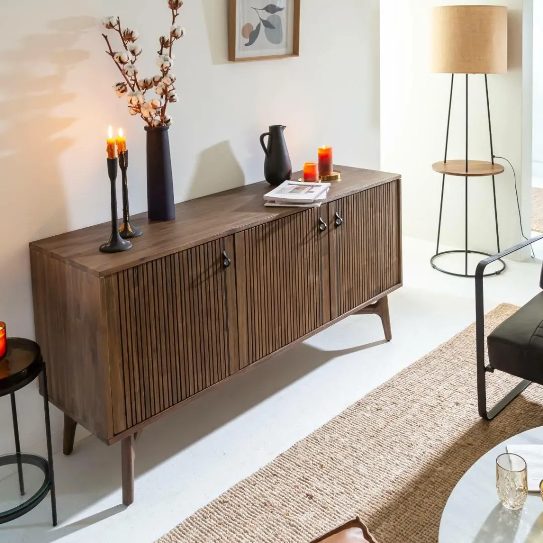 Buffet<Made in Meubles Buffet en bois d'acacia Elie