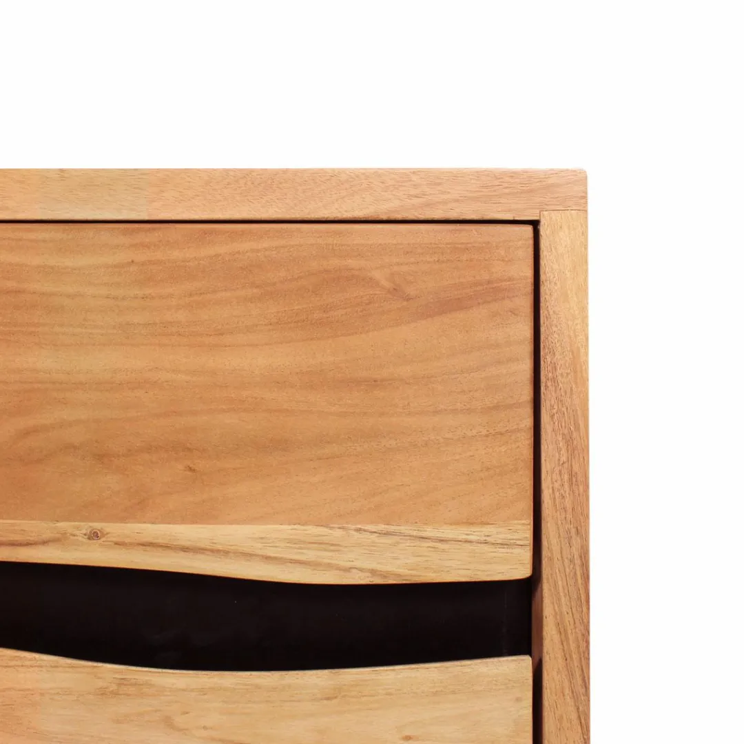 Buffet<Made in Meubles Buffet en bois d'acacia et métal Mahé