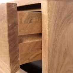 Buffet<Made in Meubles Buffet en bois d'acacia et métal Mahé