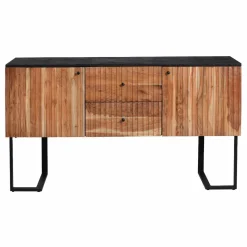 Buffet<Made in Meubles Buffet en bois d'acacia et métal Pippa