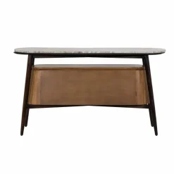 Buffet<Made in Meubles Buffet en bois d'acacia et marbre Simon