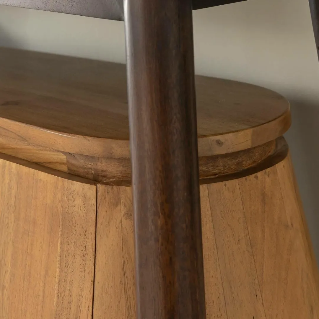 Buffet<Made in Meubles Buffet en bois d'acacia et marbre Simon